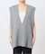 ダブルフェイスコットンニットベスト