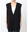 ダブルフェイスコットンニットベスト