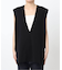 ダブルフェイスコットンニットベスト