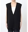ダブルフェイスコットンニットベスト