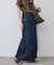 《WEBのみ4サイズ展開》LE DENIM スリットフレアデニムスカート
