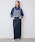 《WEBのみ4サイズ展開》LE DENIM スリットフレアデニムスカート
