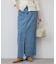 《WEBのみ4サイズ展開》LE DENIM スリットフレアデニムスカート