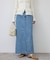 《WEBのみ4サイズ展開》LE DENIM スリットフレアデニムスカート