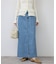 《WEBのみ4サイズ展開》LE DENIM スリットフレアデニムスカート