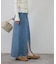 《WEBのみ4サイズ展開》LE DENIM スリットフレアデニムスカート