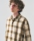 オンブレーチェック レギュラーシャツ