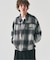 オンブレチェックジップブルゾン