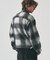 オンブレチェックジップブルゾン