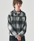 オンブレチェックジップブルゾン