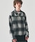 オンブレチェックジップブルゾン