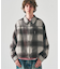 オンブレチェックジップブルゾン