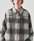 オンブレチェックジップブルゾン
