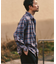 フェードチェックシャツ