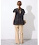 crinkle crinkle crinkle SLOBE別注 front tapestry 2way blouse