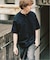 トーナルステッチ ヘンリーネックTシャツ