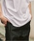 トーナルステッチ ヘンリーネックTシャツ
