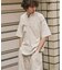トーナルステッチ ヘンリーネックTシャツ