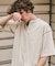 トーナルステッチ ヘンリーネックTシャツ