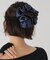 A Bronze Age/ブロンズエイジ SILKシュシュ/NAVY OVERSIZED SILK SCRUNCHIE