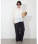 《3サイズ展開/追加2》フィブリルストライプリラックスパンツ