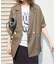 《追加2》リネンレーヨンハーフスリーブジャケット