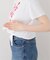 GDC/ガールズデパートメントクラブ プリントKNOT TEE GDC26A009