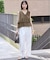 《WEB限定カラーあり》2WAYペプラムフリル ノースリーブブラウス