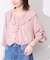 シアーラッフルブラウス