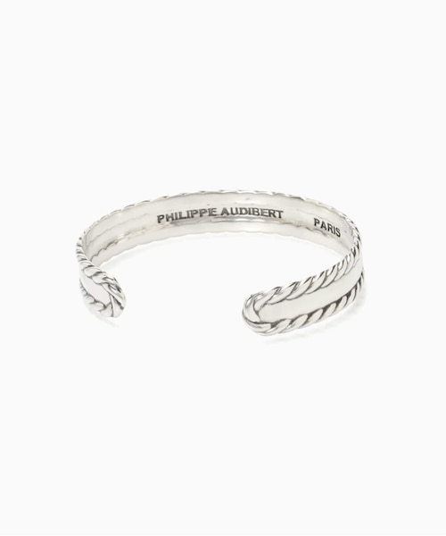 フィリップオーディベル バングル CESAR RIGID BRACELET PHILIPPE AUDIBERT Cesar rigid bracelet silver plated｜フォー