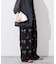 embroideryメッシュパンツ