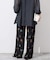 embroideryメッシュパンツ