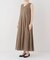 コットンエアリーVネックフレアワンピース