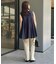 パネルフレアーブラウス