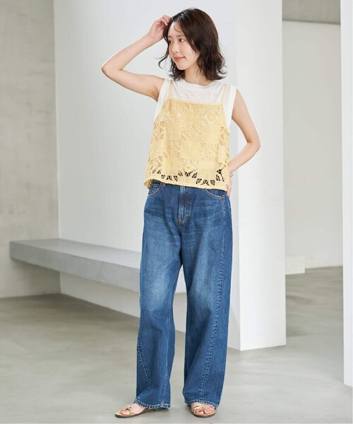 Indiaスクエア刺繍キャミ｜フォーワンセブン スローブイエナの通販