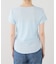 クレープリブ ヘンリーネック5分袖 TEE