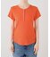 クレープリブ ヘンリーネック5分袖 TEE