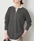 HANES/ヘインズ SLOBE別注 ヘンリーネックワッフル ロンTEE