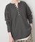 HANES/ヘインズ SLOBE別注 ヘンリーネックワッフル ロンTEE