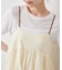 ドットジャガード ギャザーキャミワンピース