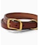 TORY LEATHER / トリーレザー 3/4 wide plain creased belt