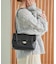 SLOBE レザーフラップショルダーバッグ