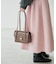 SLOBE レザーフラップショルダーバッグ