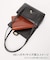 SLOBE レザーフラップショルダーバッグ