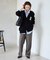 《WEB限定カラーあり/追加》サガラ刺繍スエットライクニットカーディガン