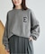 《WEB限定カラーあり/シリーズあり/追加》サガラ刺繍スウェットライクニット