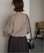 《WEB限定カラーあり/シリーズあり/追加》サガラ刺繍スウェットライクニット