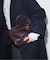 SLOBE 型押しレザースクエアトートバッグ
