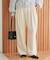 《WEBのみ4サイズ展開/WEB限定カラー/吸湿発熱》CIRCULATE WARM タックパンツ