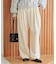 《WEBのみ4サイズ展開/WEB限定カラー/吸湿発熱》CIRCULATE WARM タックパンツ